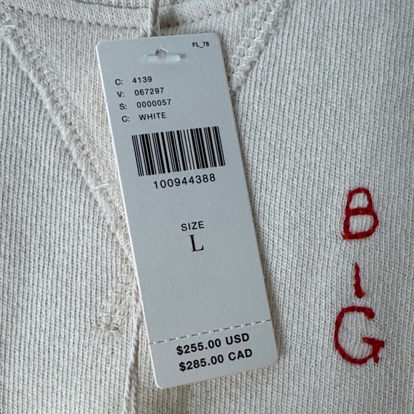 NWT Anthropologie The Great Slouch sweatshirt Golden State embroidery size Large - Picture 3 of 11